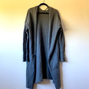 Garage Knit Grey Long Cardigan